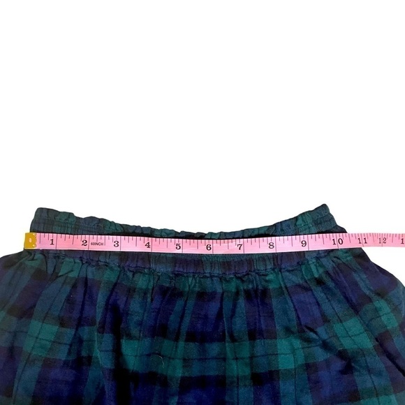 NWT J. Crew Crewcuts Girls Navy and Green Plaid Tiered Skirt Size 8 - Picture 3 of 7